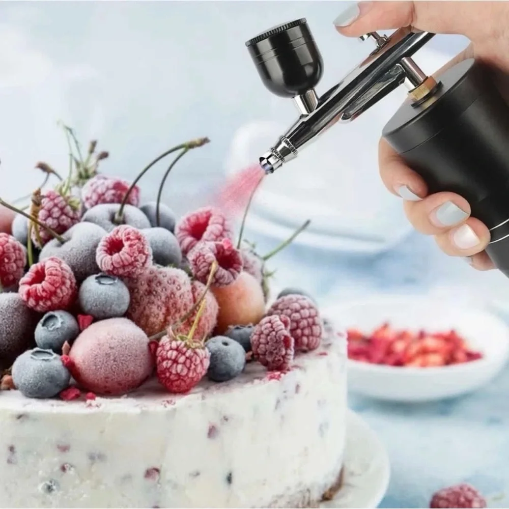 Adjustable Airbrush with Black Handle